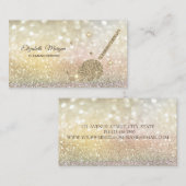 Glitter Broom Maid Cleaning House Bokeh Visitekaartje (Voorkant / Achterkant)