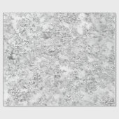 Glitter Bruid Marmer Grijs Grijs Zilver Steen Abst Cadeaupapier (Vlak)