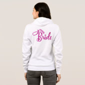 Glitter Bruidsmeisje Hoodie - Roze huwelijkscadeau (Achterkant volledig)