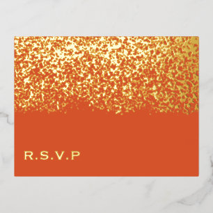 Glitter bruiloft RSVP Folie Feestdagen Briefkaart