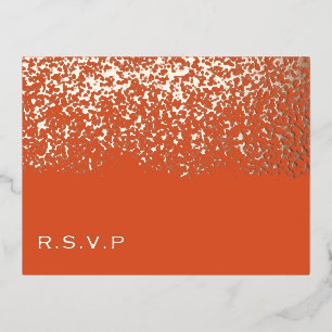 Glitter bruiloft RSVP Folie Feestdagen Briefkaart