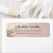 Glitter Bruiloftsfeest  Etiket (Insitu)