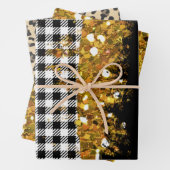 Glitter Buffalo Pset Leopard Inpakpapier Vel (In situ)