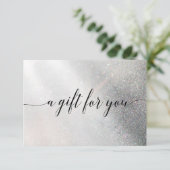 GLITTER BUSINESS CERTIFICAAT, cadeau voor u (Staand voorkant)