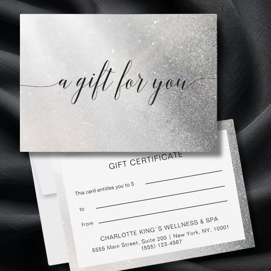 GLITTER BUSINESS CERTIFICAAT, cadeau voor u