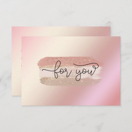 GLITTER BUSINESS CERTIFICAAT, cadeau voor u (Voorkant / Achterkant)