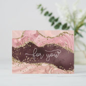 GLITTER BUSINESS CERTIFICAAT, cadeau voor u (Staand voorkant)