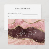 GLITTER BUSINESS CERTIFICAAT, cadeau voor u (Voorkant / Achterkant)