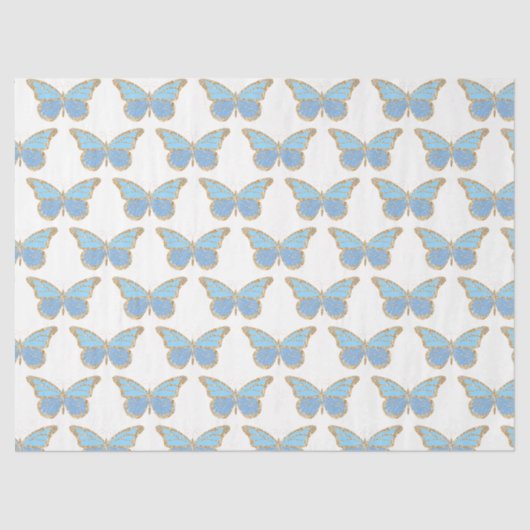 Glitter Butterflies Series Design 4 Tissuepapier (Voorkant)