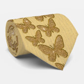 Glitter Butterflies Stropdas (Opgerold)