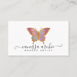 Glitter Butterfly Logo Visitekaartje