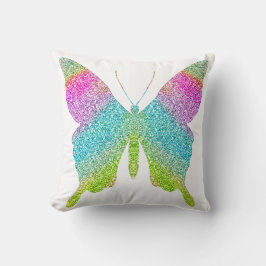 Glitter Butterfly Pillow - kies een achtergrondkle Kussen