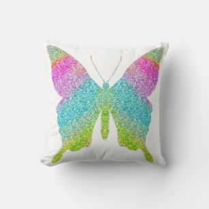 Glitter Butterfly Pillow - kies een achtergrondkle Kussen