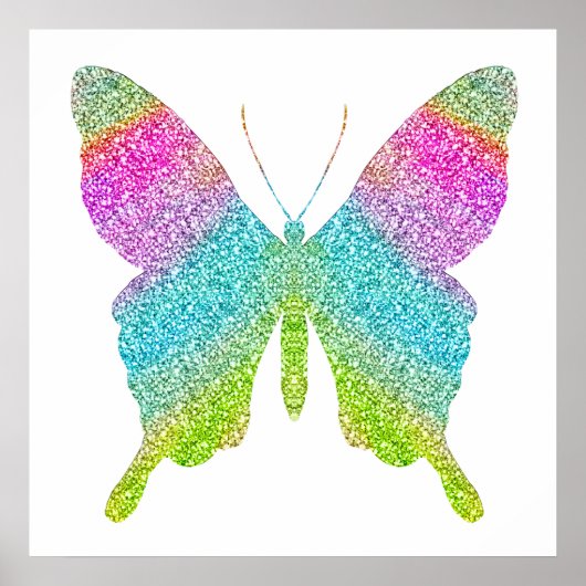 Glitter Butterfly Poster (Voorkant)