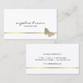 Glitter Butterfly Visitekaartje (Voorkant / Achterkant)