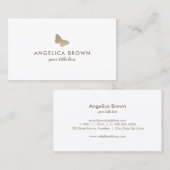 Glitter Butterfly Visitekaartje (Voorkant / Achterkant)