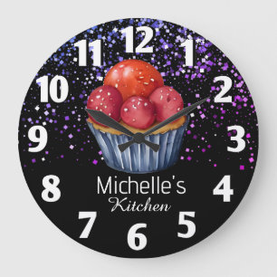 Glitter Cake Baker Gepersonaliseerde banketbakker Grote Klok
