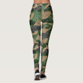 Glitter Camo Pattern – Sparkling Military-Inspired Leggings (Achterkant)
