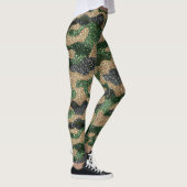 Glitter Camo Pattern – Sparkling Military-Inspired Leggings (Rechts)