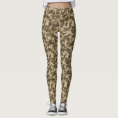 Glitter Camo Pattern – Sparkling Military-Inspired Leggings (Voorkant)
