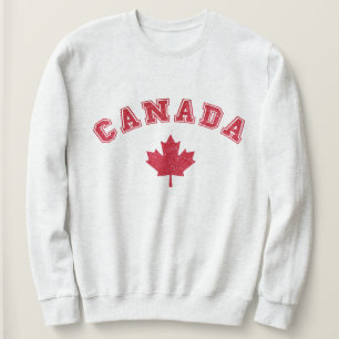 Glitter Canada Hoodie Sweatshirt Unisex Canada Day