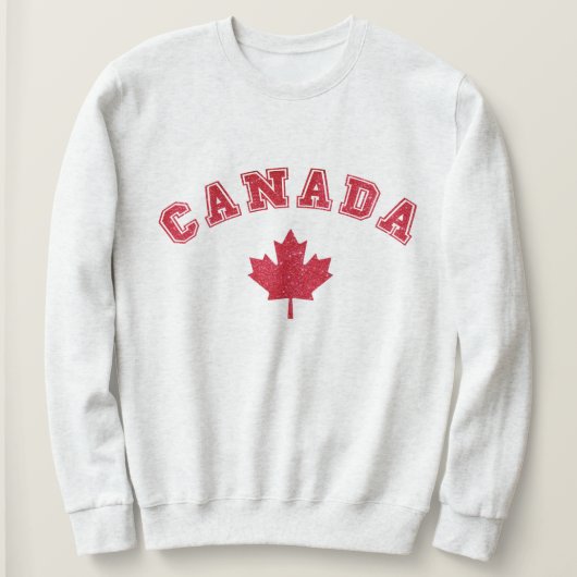 Glitter Canada Hoodie Sweatshirt Unisex Canada Day (Design voorkant)