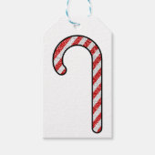 Glitter Candy Cane Cadeaulabel (Voorkant)