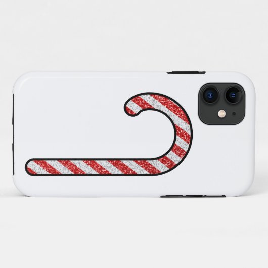 Glitter Candy Cane Case-Mate iPhone Case (Achterkant (horizontaal))
