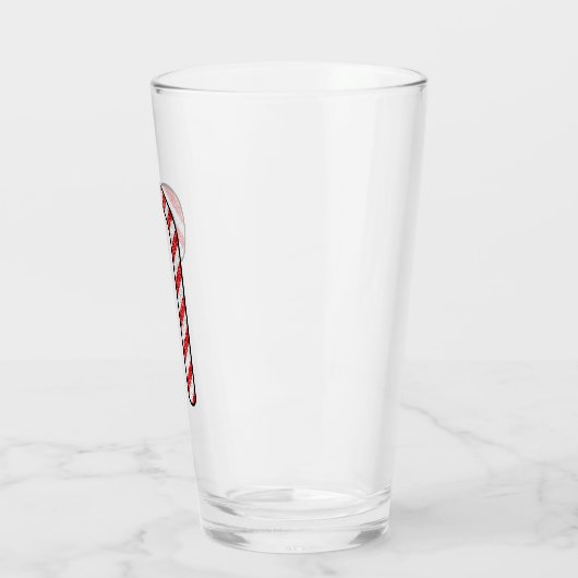 Glitter Candy Cane Glas (Links)
