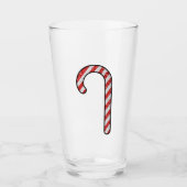 Glitter Candy Cane Glas (Voorkant)