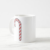 Glitter Candy Cane Koffiemok (Voorkant links)