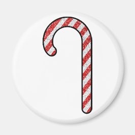 Glitter Candy Cane Magneet