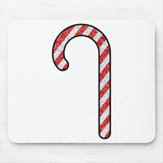 Glitter Candy Cane Muismat (Voorkant)