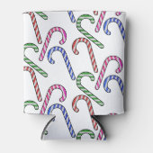 Glitter Candy Cane Patroon Blikjeskoeler (Voorkant)