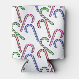 Glitter Candy Cane Patroon Blikjeskoeler