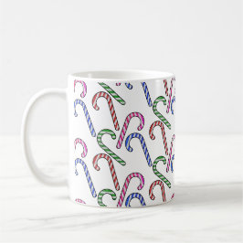 Glitter Candy Cane Patroon Koffiemok