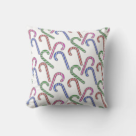 Glitter Candy Cane Patroon Kussen