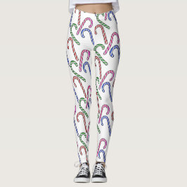 Glitter Candy Cane Patroon Leggings