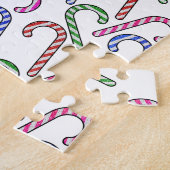 Glitter Candy Cane Patroon Legpuzzel (Zijkant)