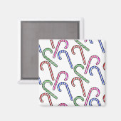 Glitter Candy Cane Patroon Magneet (Voorkant / Achterkant)