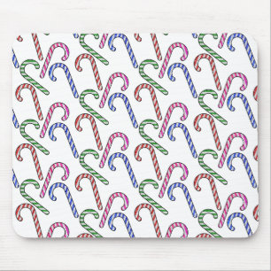 Glitter Candy Cane Patroon Muismat