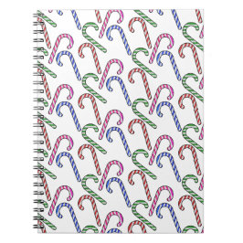 Glitter Candy Cane Patroon Notitieboek