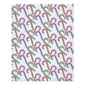 Glitter Candy Cane Patroon Perfect Poster (Voorkant)