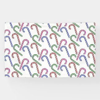 Glitter Candy Cane Patroon Spandoek
