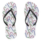 Glitter Candy Cane Patroon Teenslippers (Voetbed)