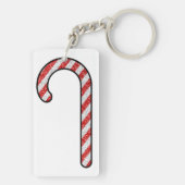 Glitter Candy Cane Sleutelhanger (achterkant)