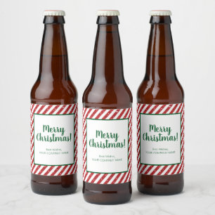 Glitter Candy Cane Striped Company Bier Etiket