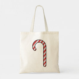 Glitter Candy Cane Tote Bag