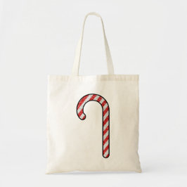 Glitter Candy Cane Tote Bag