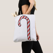 Glitter Candy Cane Tote Bag (Dichtbij)